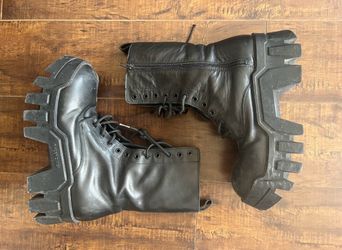 Balenciaga bulldozer combat boots