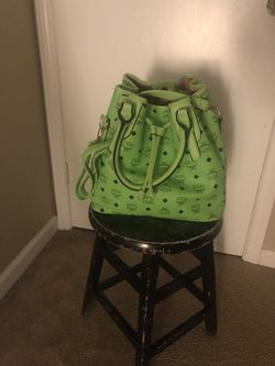 Lime Green hobo bag with strap