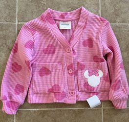 NWT Minnie Mouse Cardigan Sizes 18M-5T