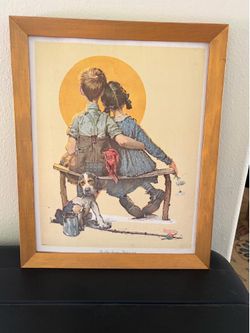 Rockwell “The Little Spooners” Canvas Print