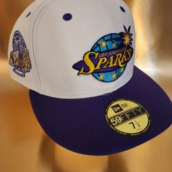 Los Angeles Sparks WNBA New Era Champions Patch Fitted Hat Size 7 1/2