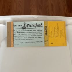 Vintage Disneyland Ticket, Mr. Lincoln