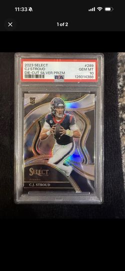 2023 CJ Die-cut Silver Prizm Rookie Card Psa Gem Mint 10