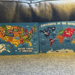 World Map Puzzles 