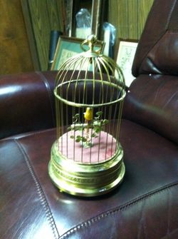 Automaton singing bird vintage
