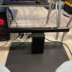 LG SJ5Y Soundbar + Wireless Subwoofer (SPJ8B-W) – Bluetooth / Optical – Works Perfectly