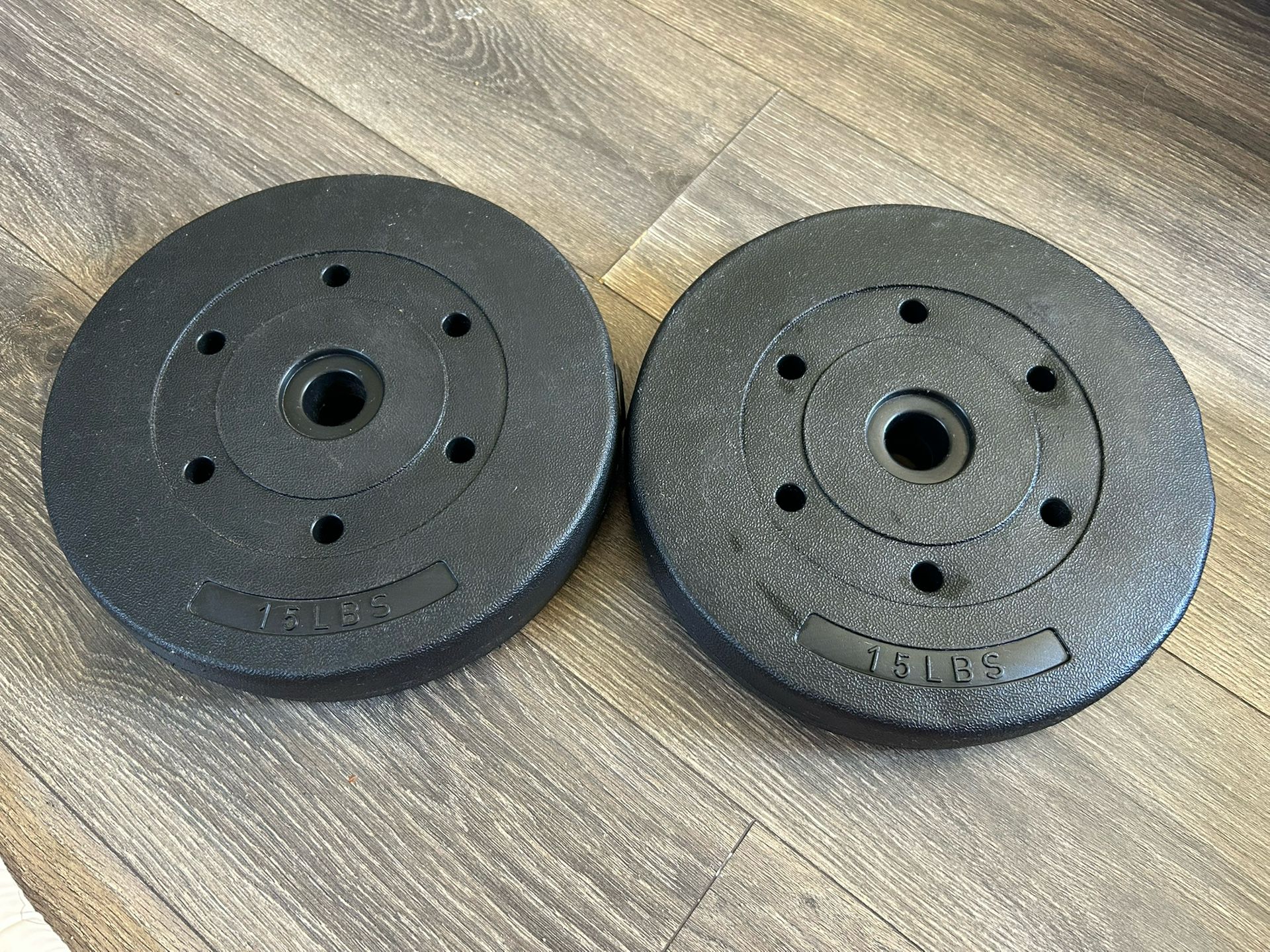 15 Lb Barbell Plates (2x)