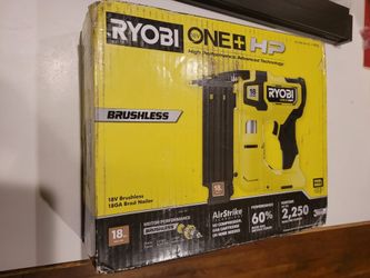 NEW RYOBI P322 18V ONE+ HP 18-GAUGE BRUSHLESS CORDLESS AIRSTRIKE BRAD NAILER - TOOL ONLY
