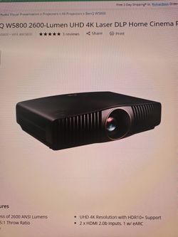 Benq W5800 Projector (Brand New Unopened)