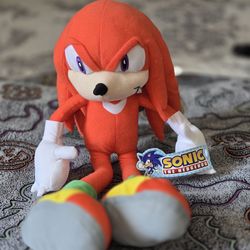 Kellytoy Sonic The Hedgehog Knuckles The Echidna Plush Toy NEW 2009