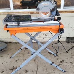 Tile Saw Rigid With Lazer And New Water Pump