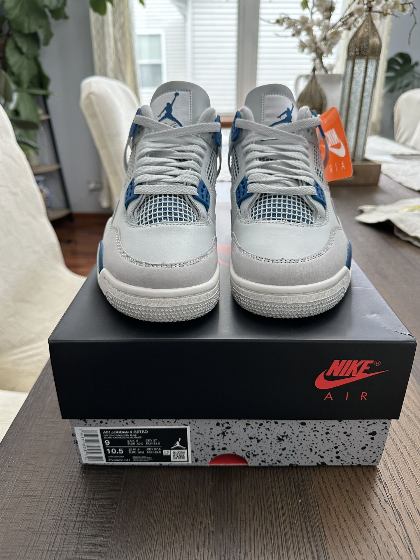 Jordan 4 Military Blue Size 9 7y/8.5w Brand New
