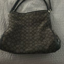 black, Large, Coach Bag