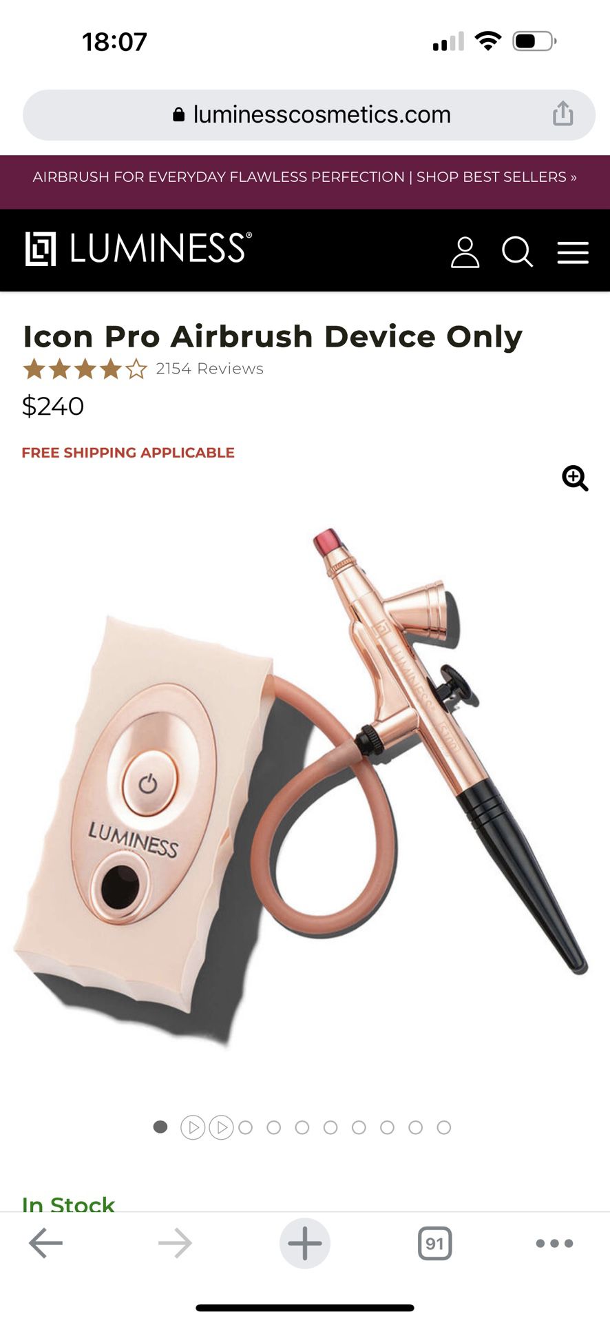 Luminess Air Airbrush ICON PRO Makeup System 