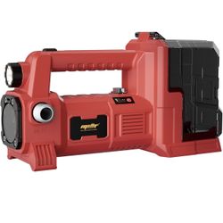 Cordless Water Transfer Pump Compatible with Milwaukee 18V Battery Tool Only, 1/4HP 540GPH Self Priming, Brushless Battery Powered Utility Pump for Po