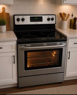 Whirlpool Black & Stainless Steel Stove