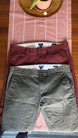 2 Pair Men’s J.Crew Chinos 35x34 slim