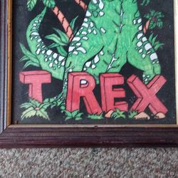 Dinosaur photo and frame