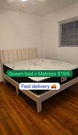 Queen Bed + Mattress $199 - Limited Time Offer 💥🚛