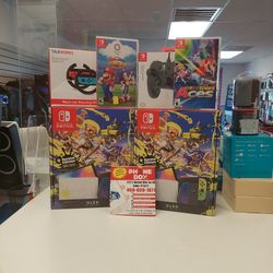 OLED Nintendo Switch With Spacial Edition And Extra Controller Games Available Now With Just $29 Down 