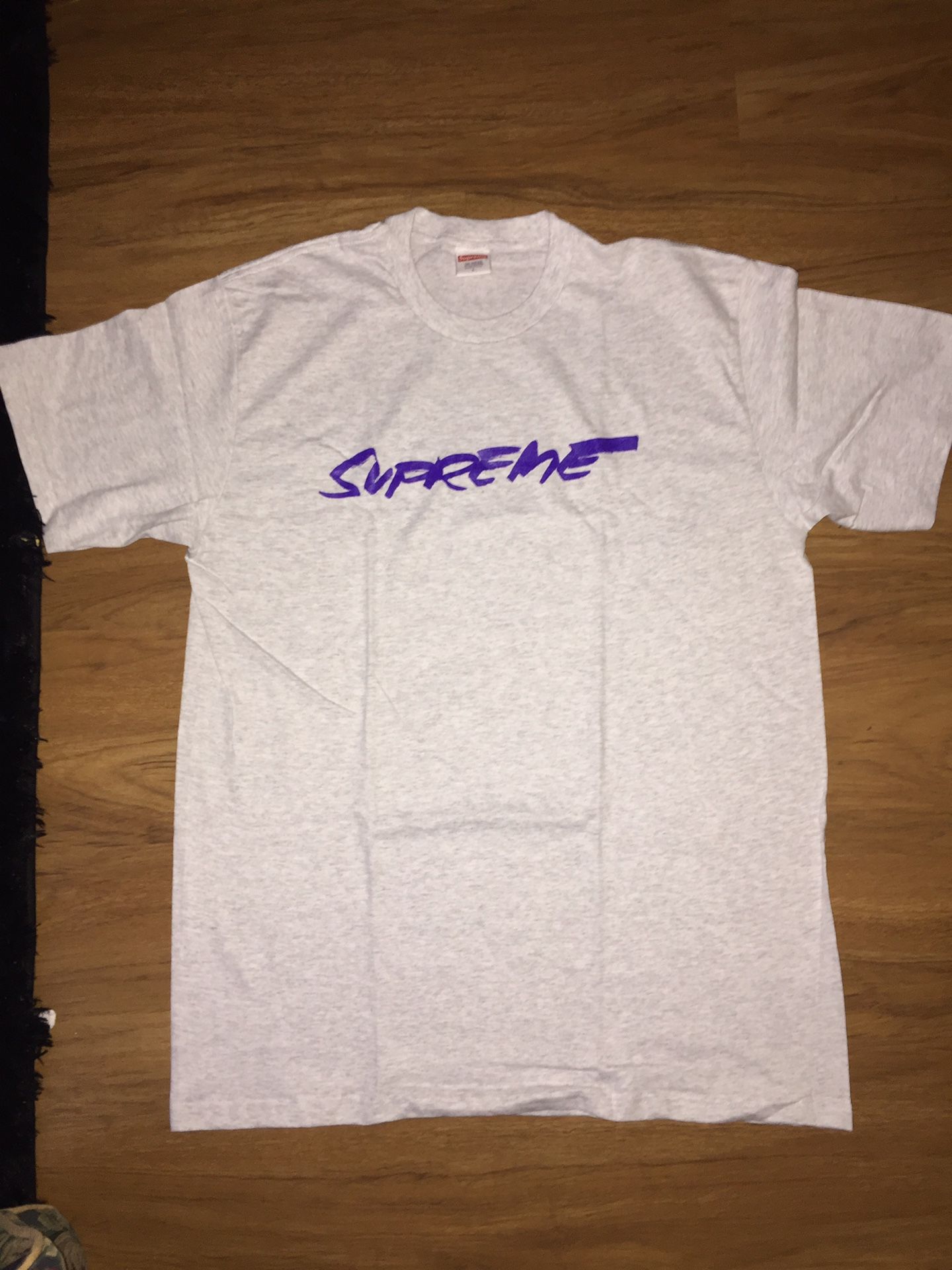 Supreme Futura Purple Grey Tee Size L