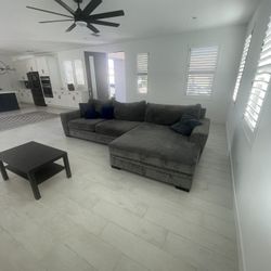 Sofa, Coffee Table And Area Rug