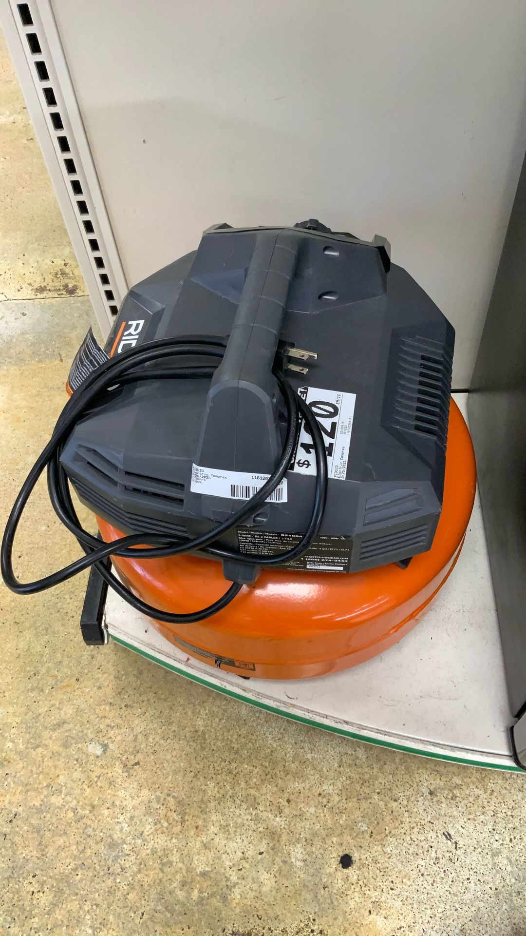 RIDGID ELECTRIC COMPRESSOR