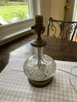 Cut glass Table Lamp