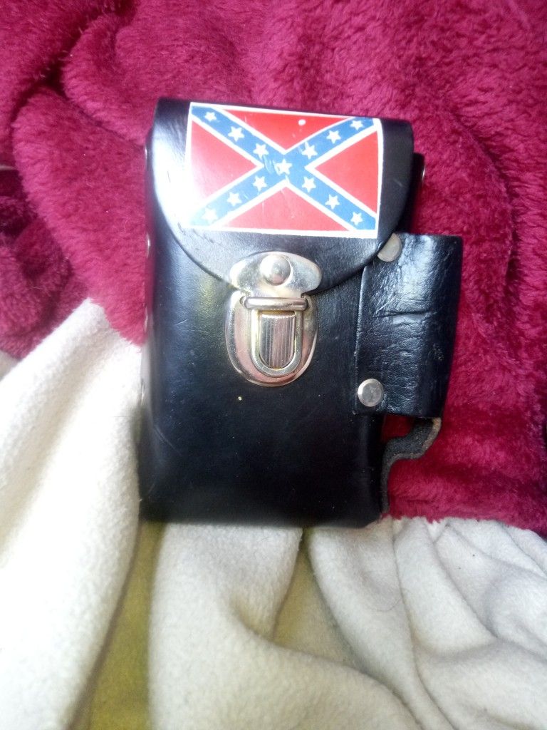 Cigarette Case Black Leather