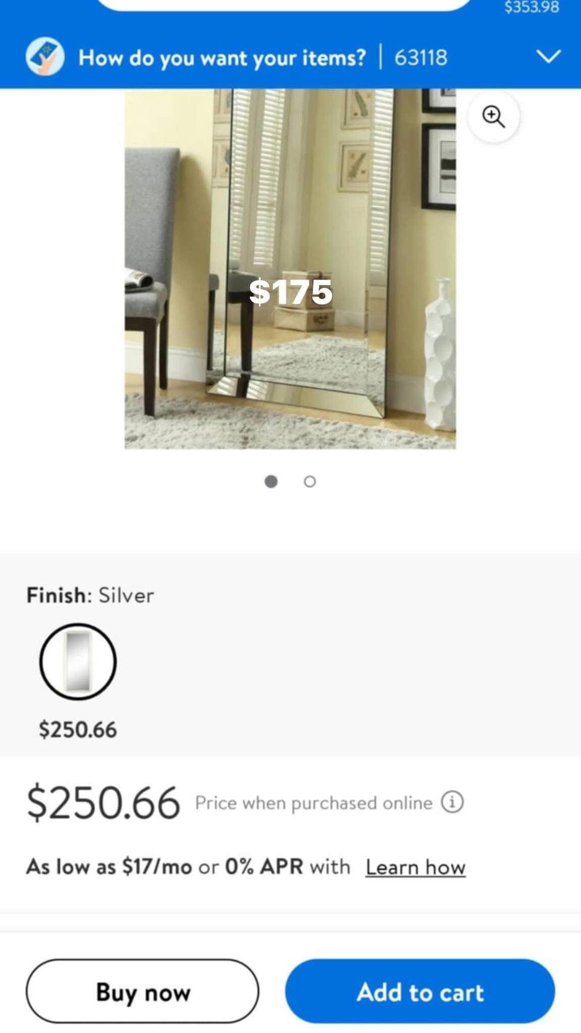 Huge Glass Mirror
