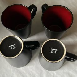 4 Gibson Home Soho Lounge coffee mugs. 
