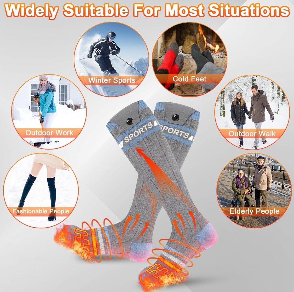 Viceplus rechargeable heated Socks. Only $25!