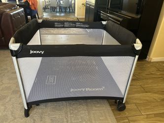 Used Joovy Room² Twin Nursery Center Bassinet Playpen