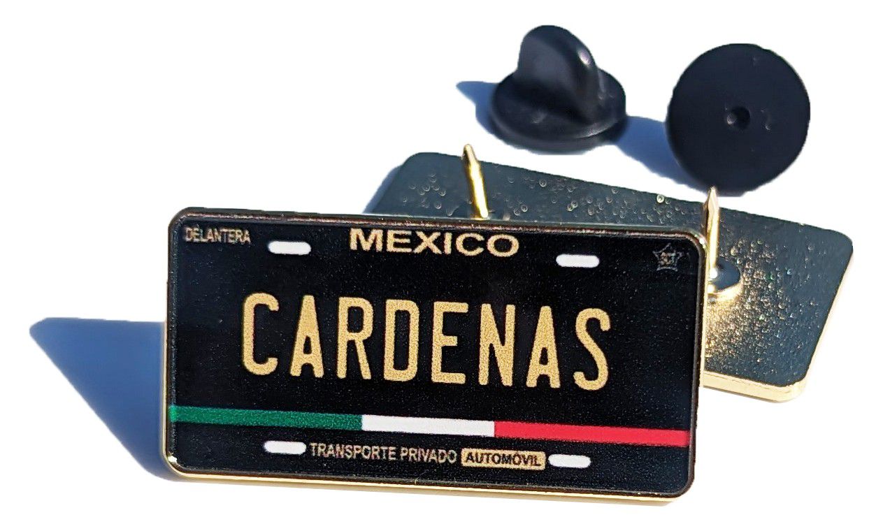 Cardenas Car Plate Pin For Caps Clothing Enamel Badge  Pin Mexico Mexican Pin