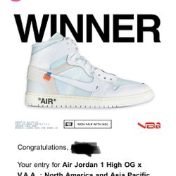 VAA x Jordan 1 High OG ALASKA SIZE 10 