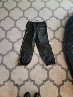 Motorcycle Rain Jacket Pants Medium