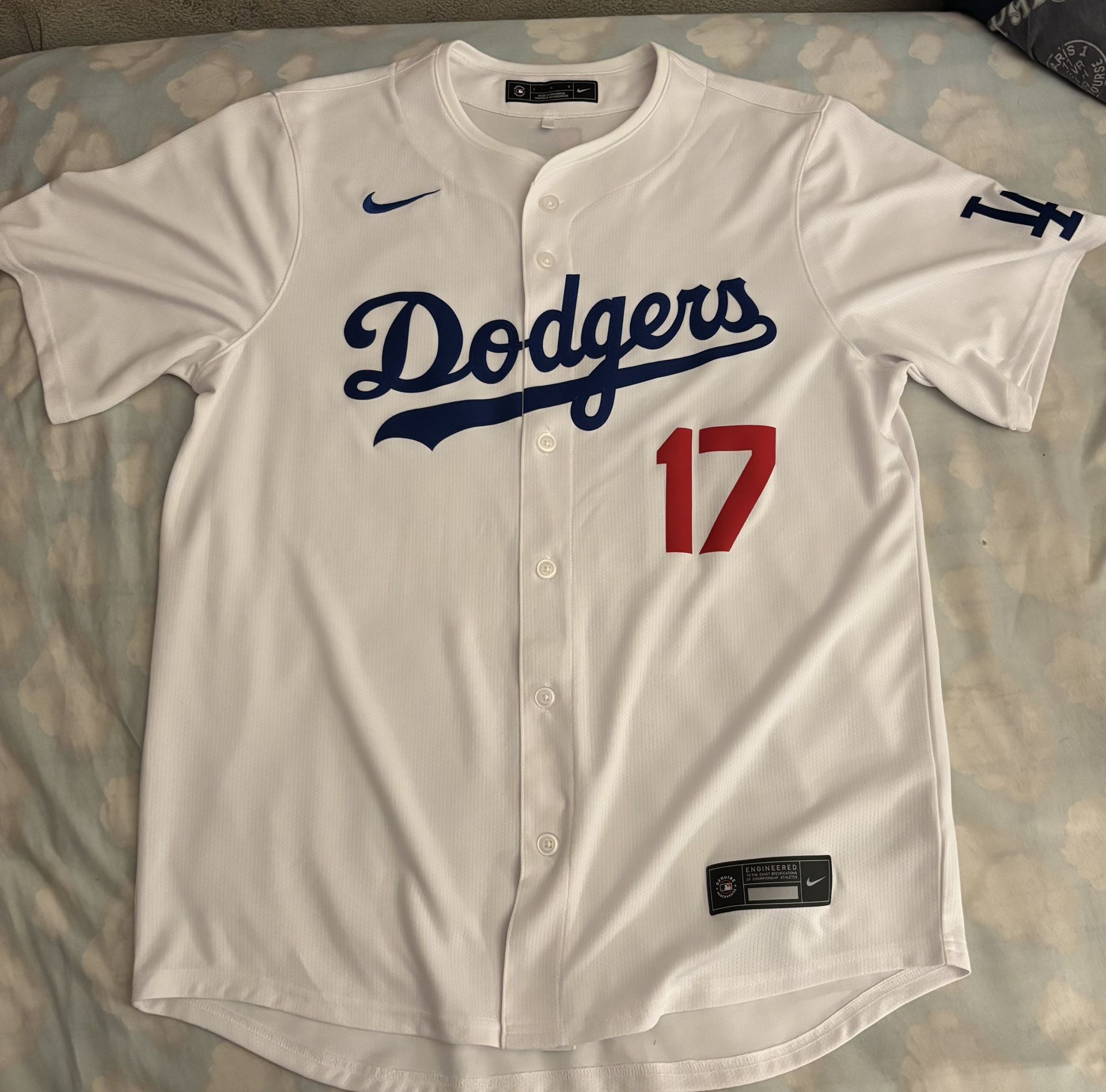Dodgers Shohei Ohtani (L) Official Home Limited White Jersey Great Condition