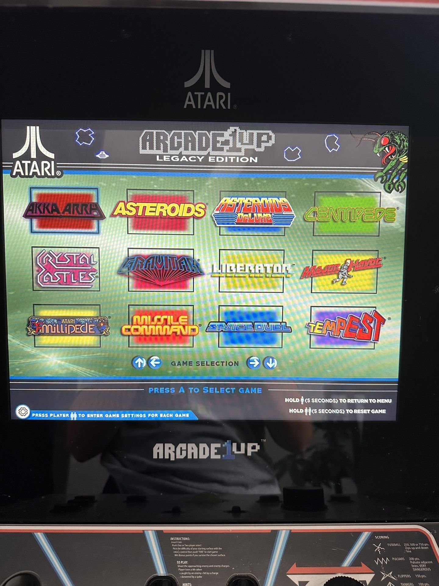 Atari Arcade Video Game