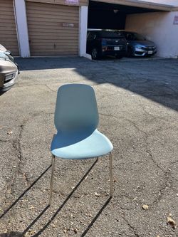 Baby blue ikea chair
