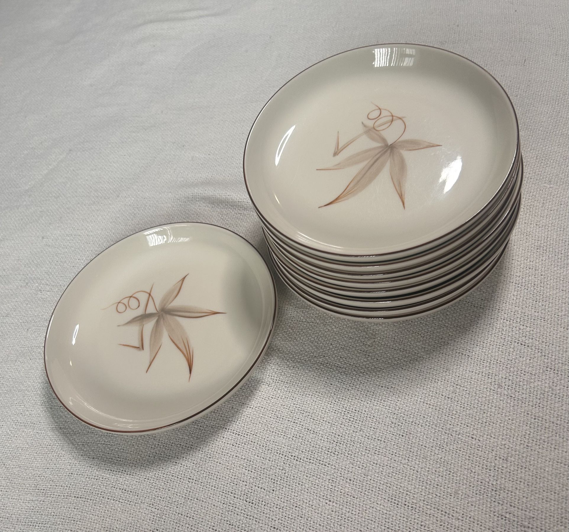 Vintage Winfield Passion Flower Plates (Set of 9) + 14" Tray – MCM 1950s (Best Offer)