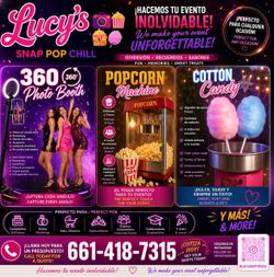 Rent Photo Booth/ Popcorn Machine and Cotton Candy