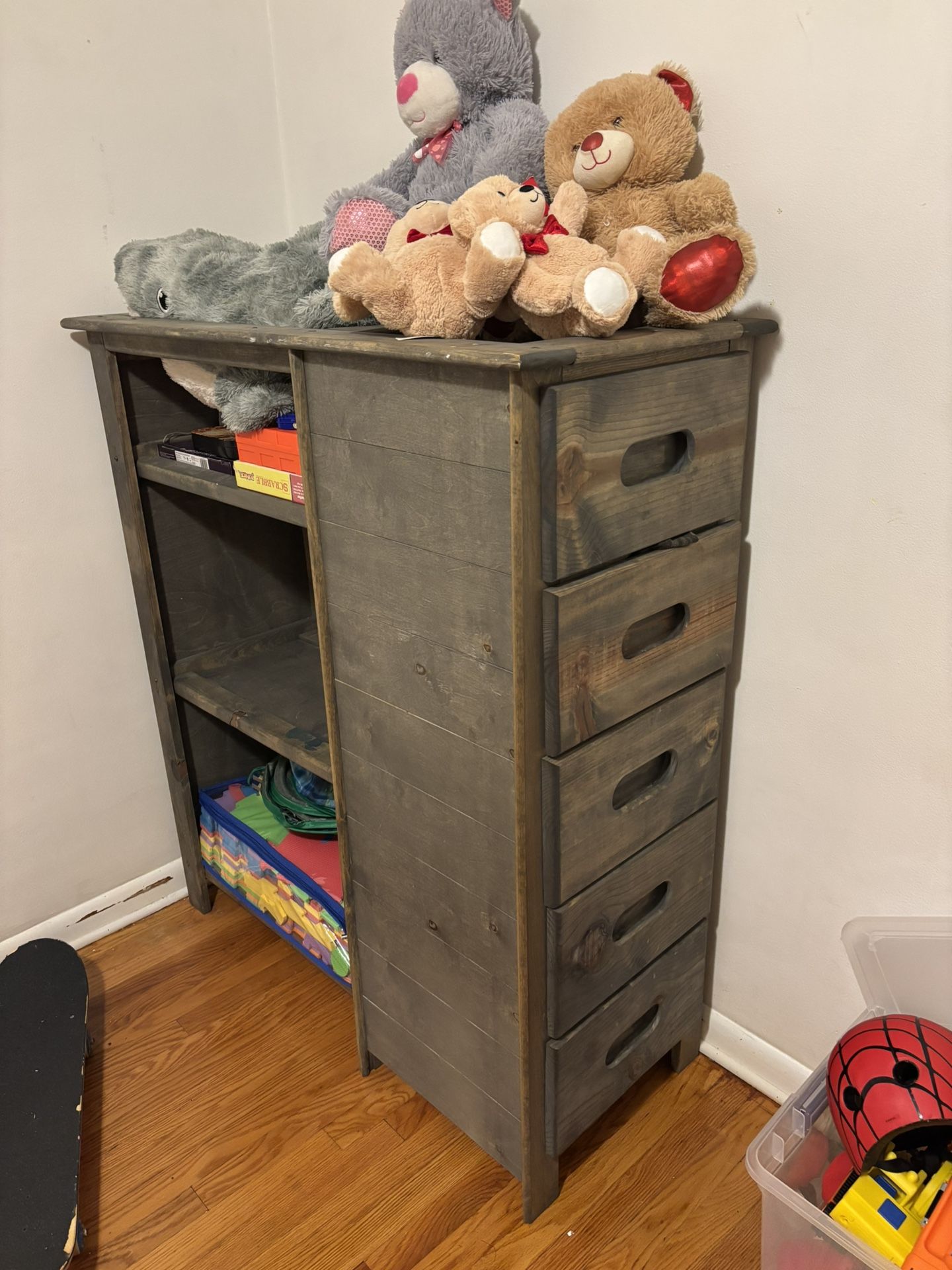 Kids Twin Bunk Bed With Desk Attached