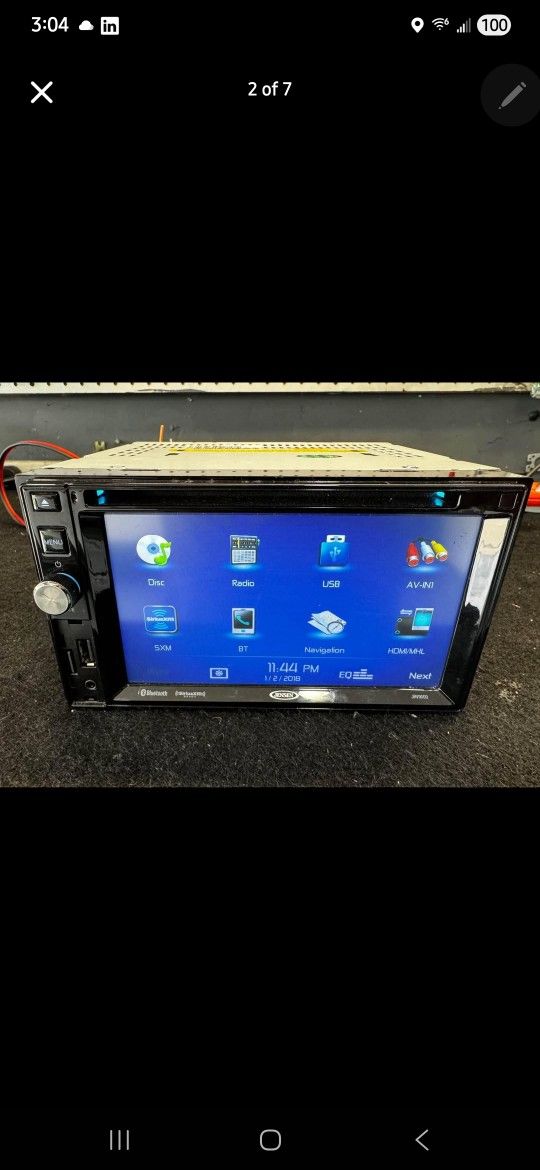 Jensen JRV9000 6.2 Touchscreen Nav HDMI Bluetooth 3 Camera Outputs Obo