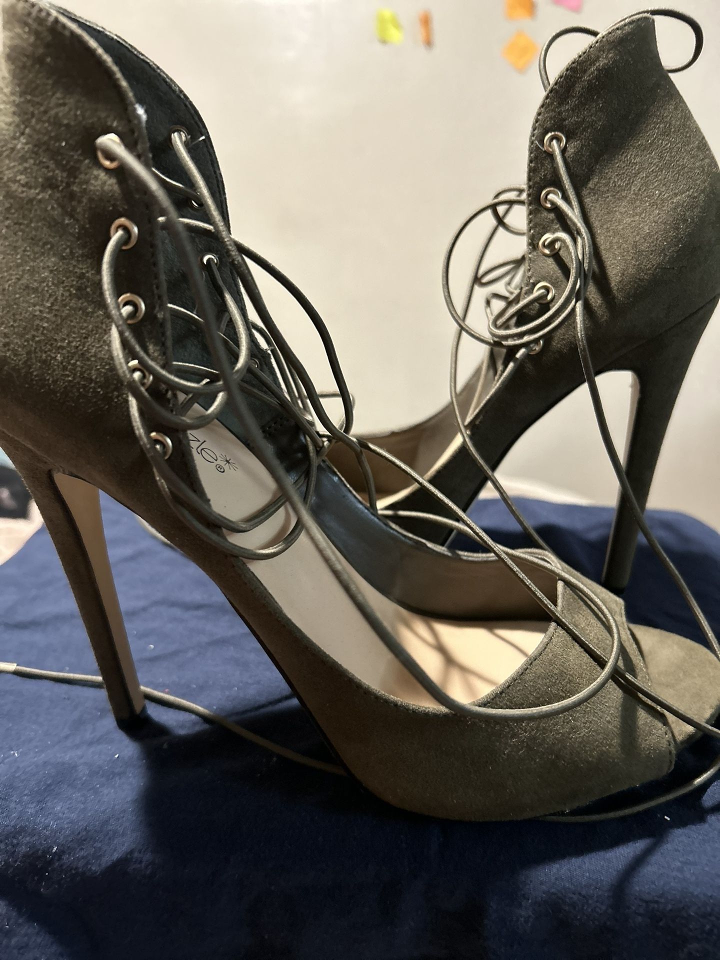 Olive Green Heels Size 10