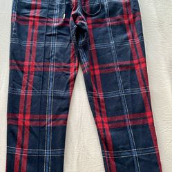KITH x BERGDORF GOODMAN Men's Red/Navy Roger Track Pants | Men US Size XL