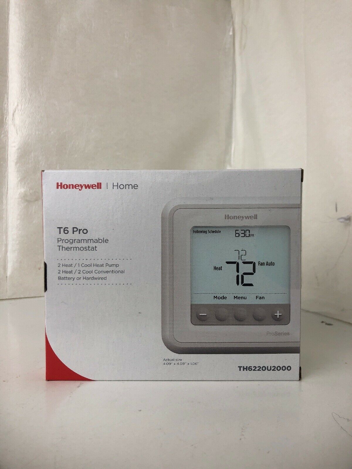 Honeywell T6 Pro Digital Programmable Thermostat - TH6220U2000/U