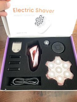 5 -in-1 Electric Razors for Women, 7D Magnetic Heads Full Body Shaver, Waterproof Wet Dry Hair Remover with LED Display, Rechargeable Bikini Trimmer f