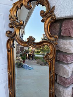 Gold Ornate Baroque Wall Mirror