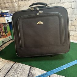 Samsonite Overnight Business Travel Case Rolling Luggage; Black 17" * 15"x 9" Double Handle