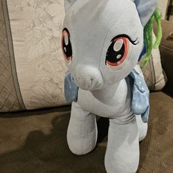 Build-A-Bear Workshop My Little Pony Rainbow Dash plush toy. 